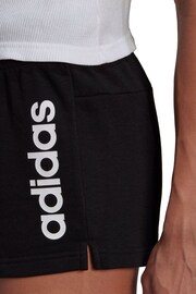 adidas Black Sportswear Essentials Linear French Terry Shorts - Image 5 of 6