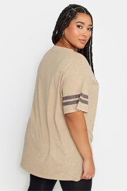 Yours Curve Natural Varsity Brooklyn Top - Image 2 of 4