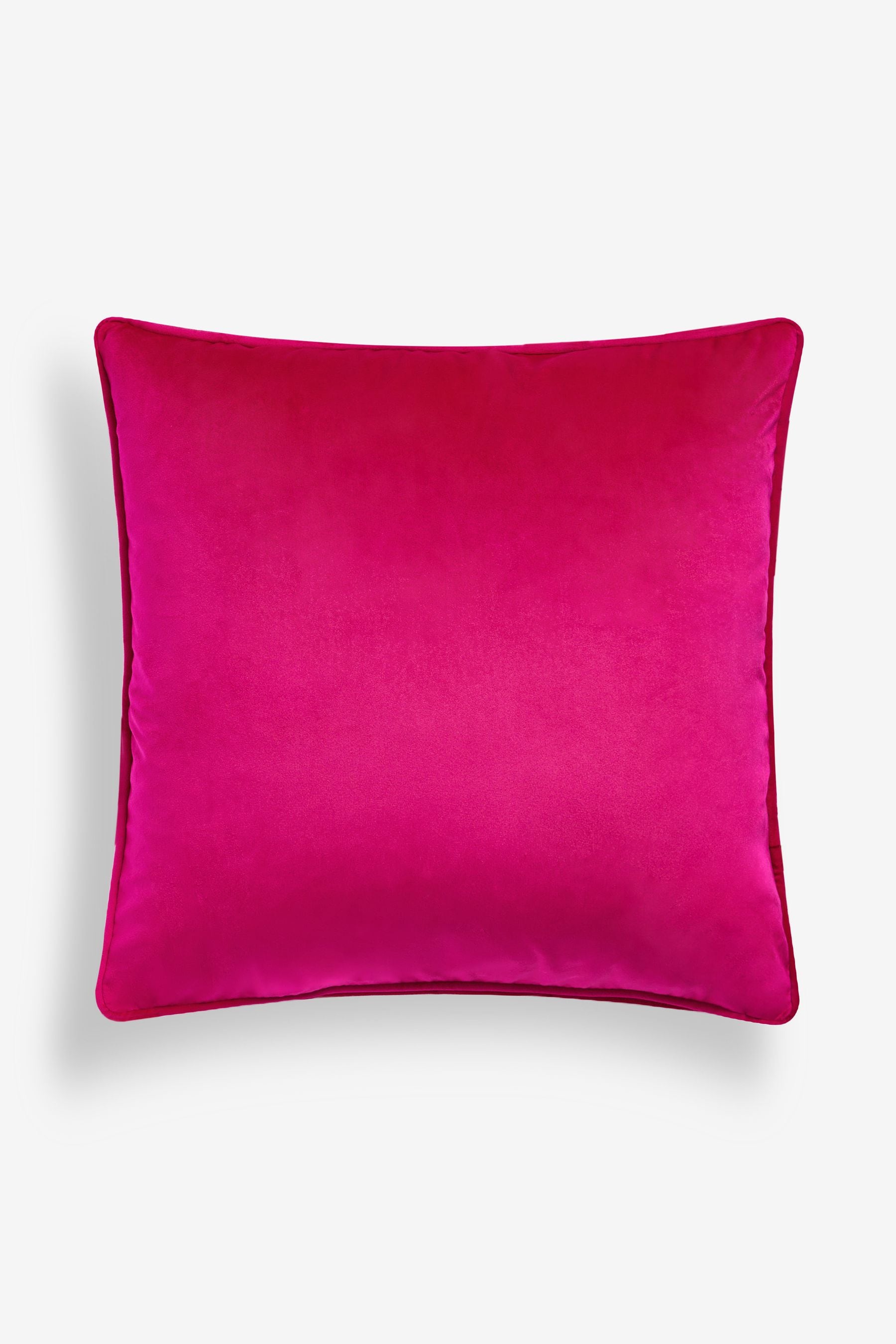Buy Fuchsia Pink 43 x 43cm Matte Velvet Cushion from the Next UK online shop