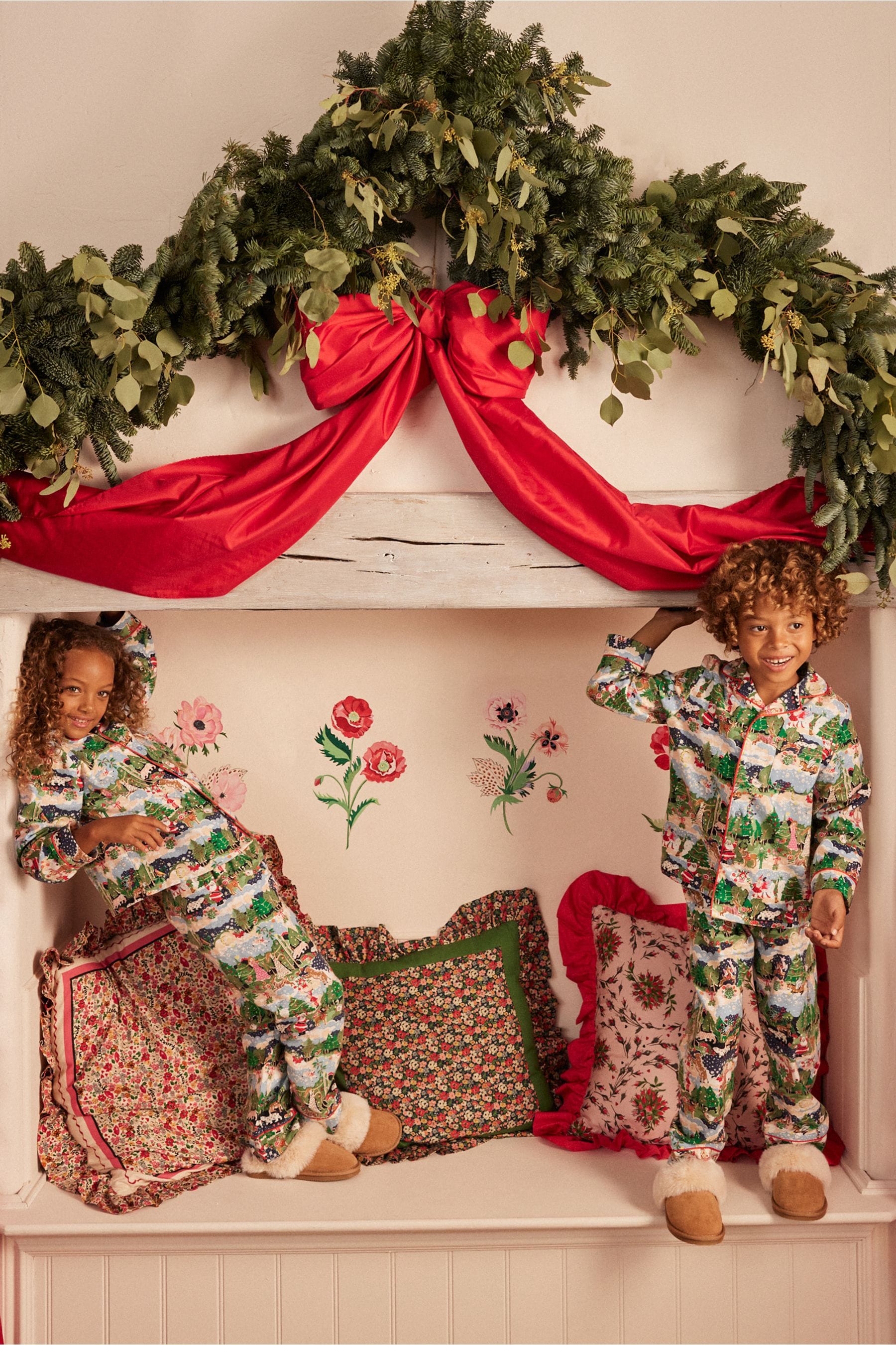 Buy Multi Cath Kidston Childrens Family Christmas Green Pyjamas