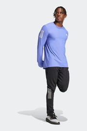 adidas Blue Own the Run Long Sleeve Top - Image 3 of 6