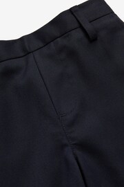 Navy Regular Pull-On Waist Flat Front Shorts (3-14yrs) - Image 6 of 6
