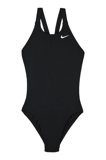 Nike Black Nike Swim Hydrastrong Solid Swimsuit