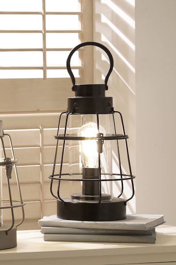 Pacific Black Lantern Table Lamp