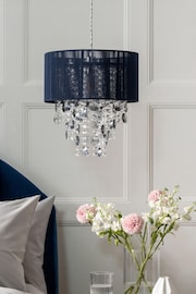 Navy Palazzo Easy Fit Pendant Lamp Shade - Image 2 of 8