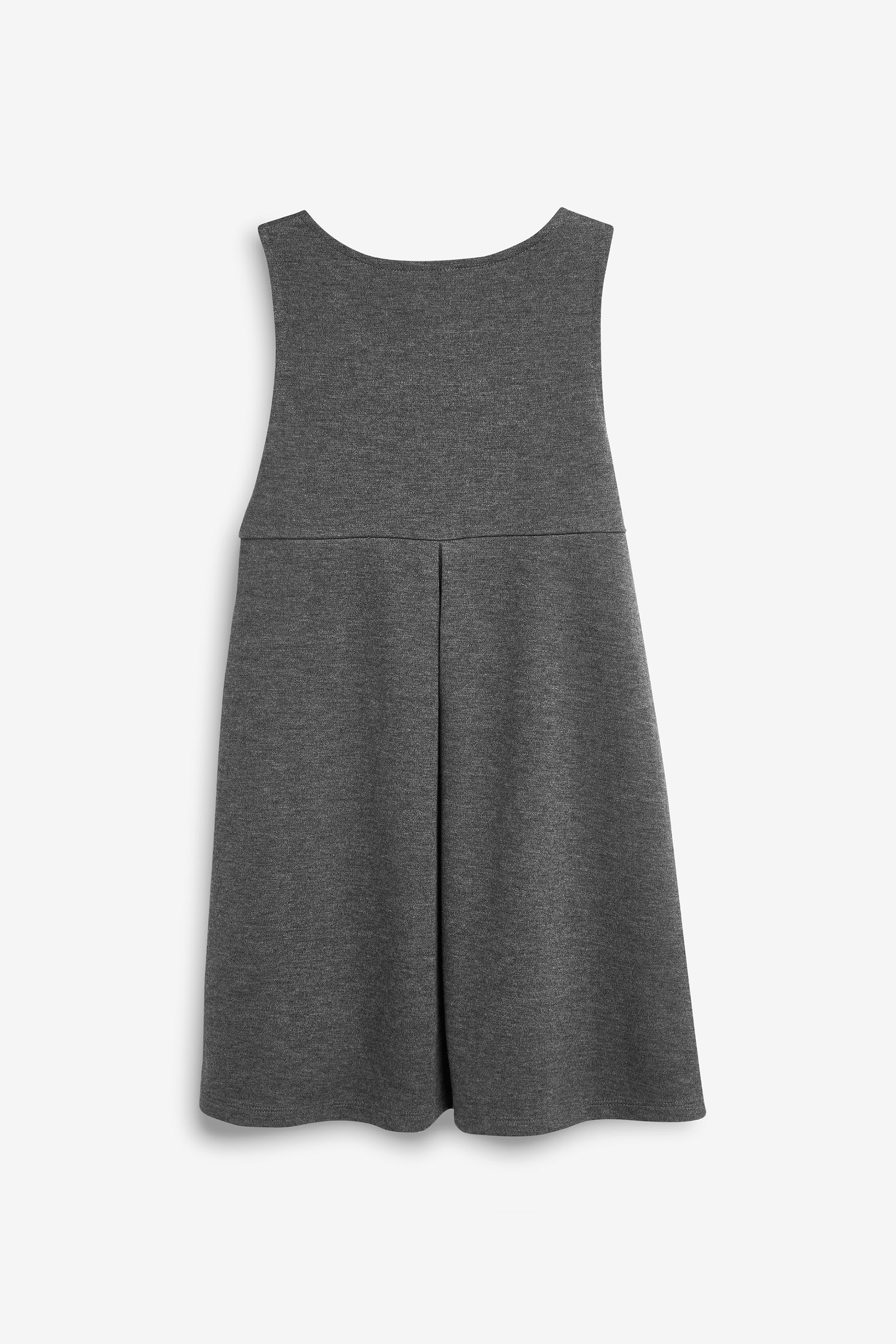Grey Jersey Stretch Bow School Pinafore 3 14yrs