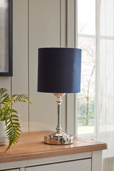 Chrome Burford Rechargeable Table Lamp