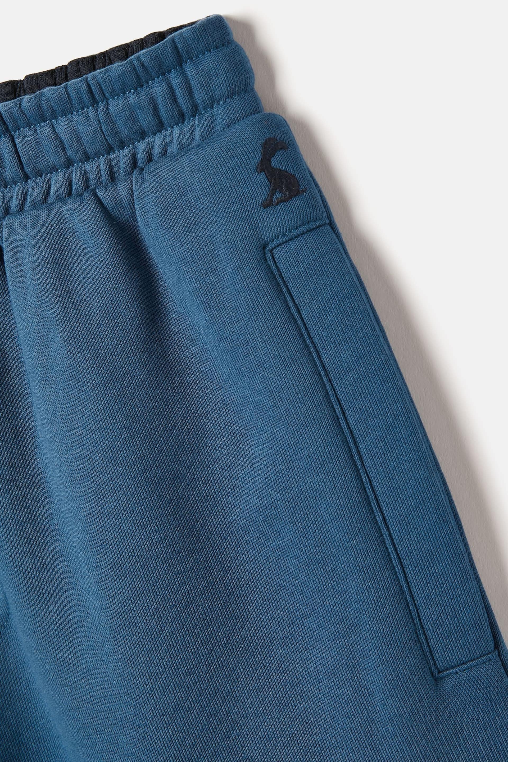 Joules Barton Blue Jersey Shorts - Image 4 of 5