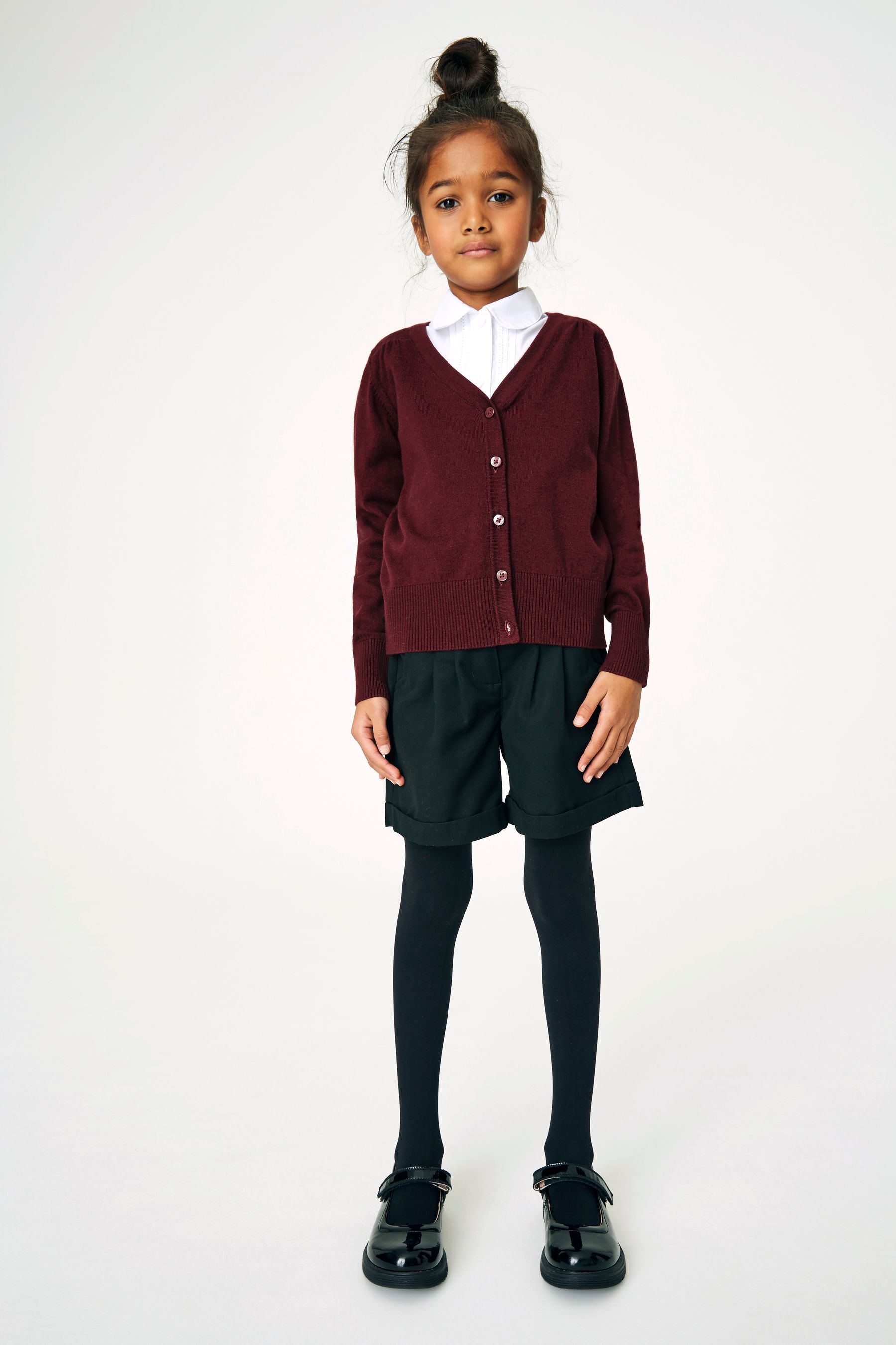 Girls burgundy school cardigan store