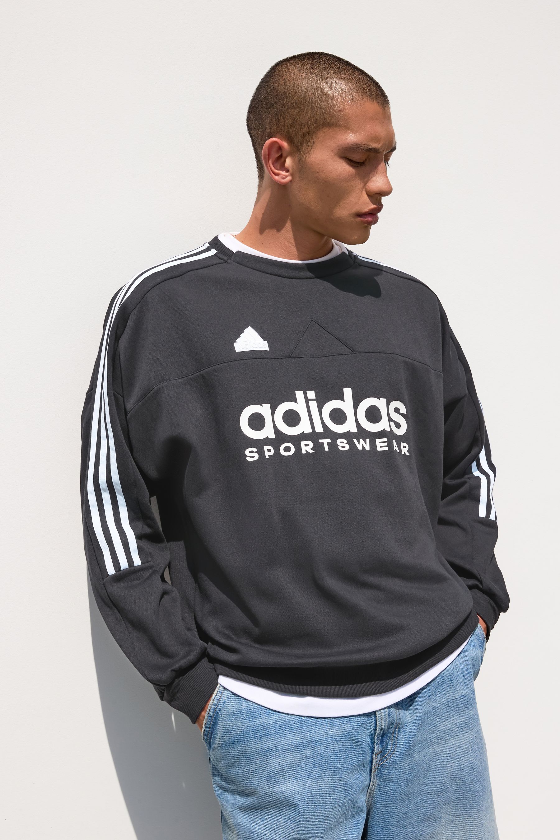 Off the shoulder adidas sweatshirt clearance