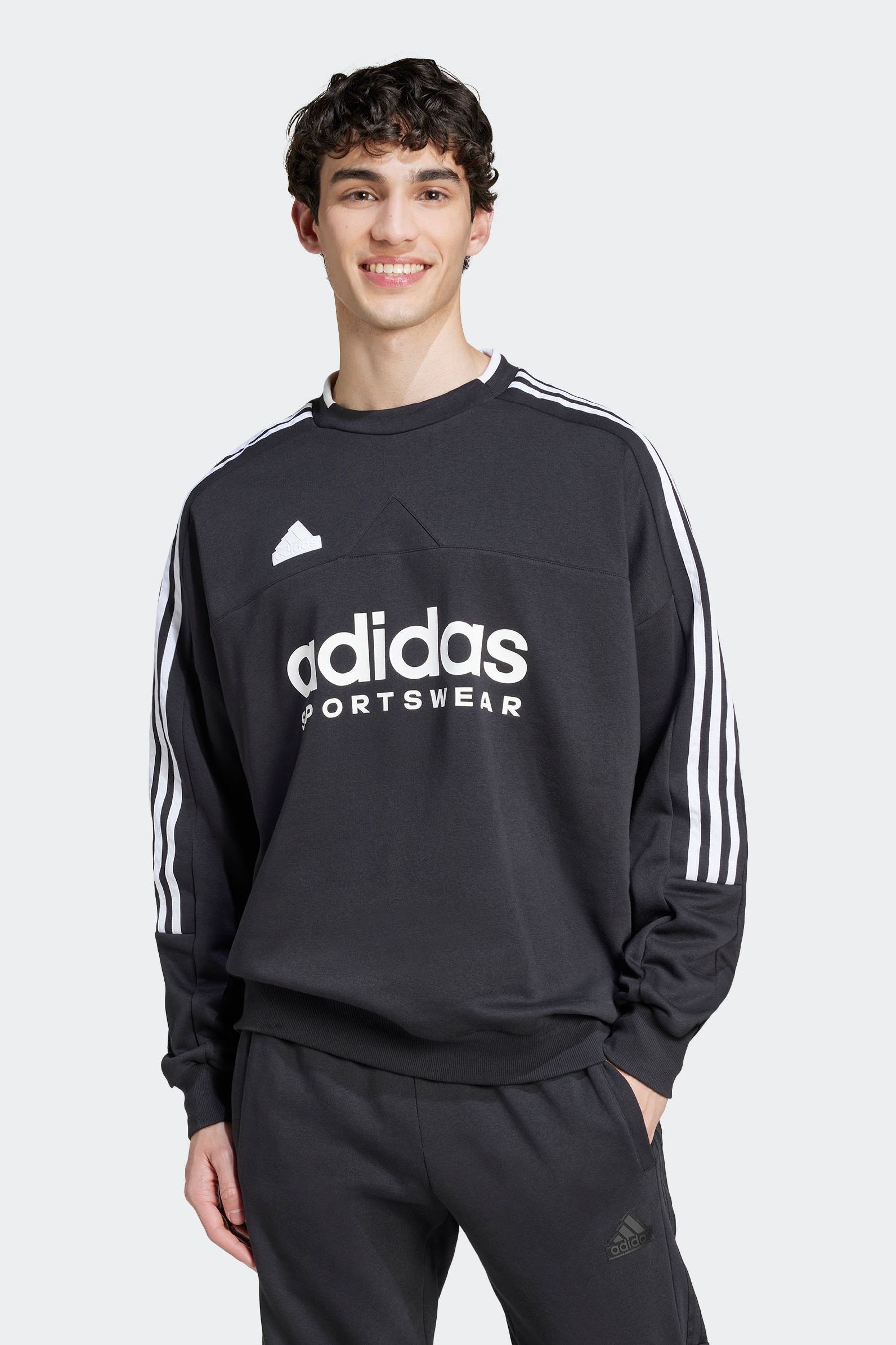 Adidas black and white sweatshirt online