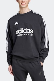 adidas Black House of Tiro Fleece Sweatshirt - Image 7 of 16