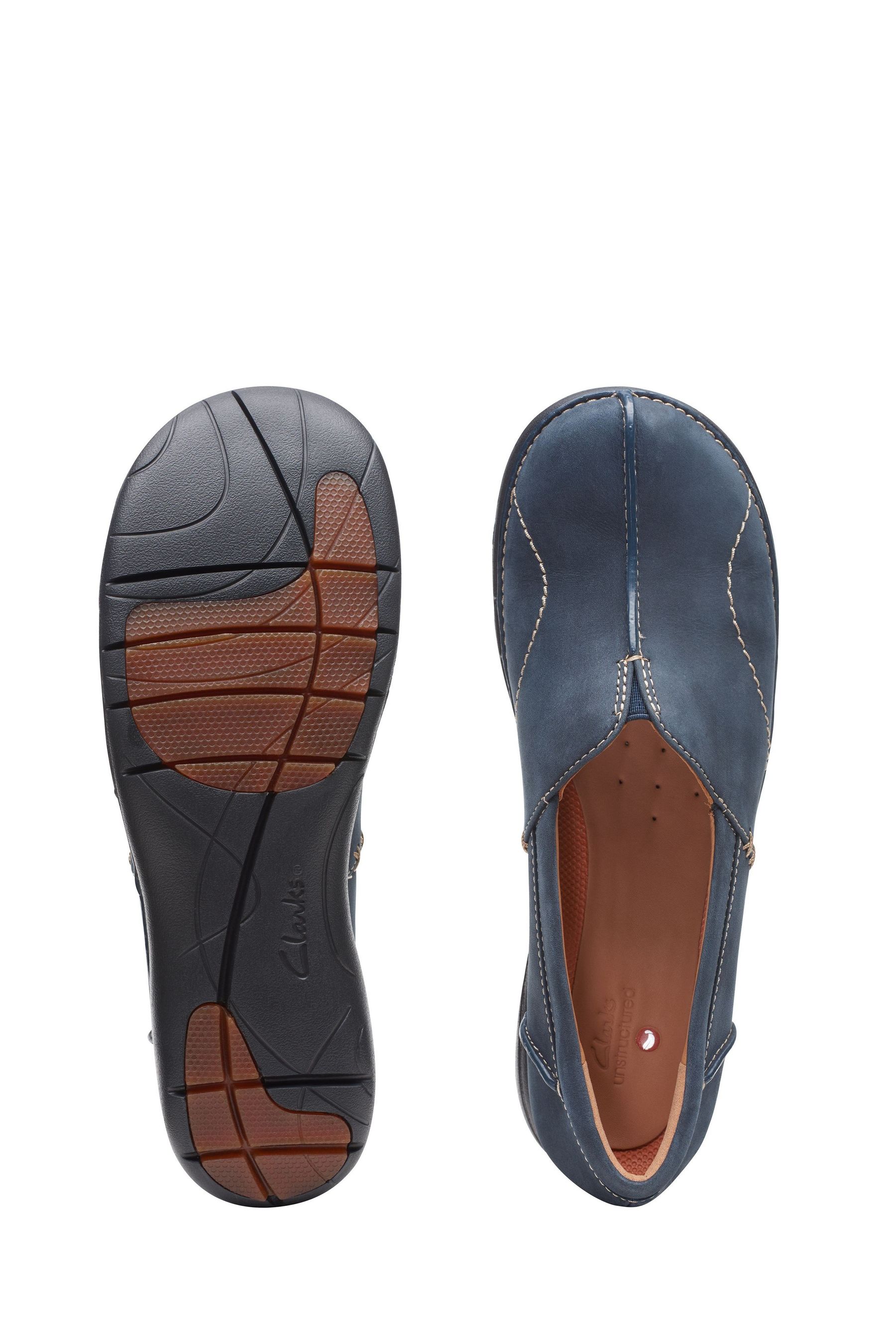 Clarks un loop navy hotsell