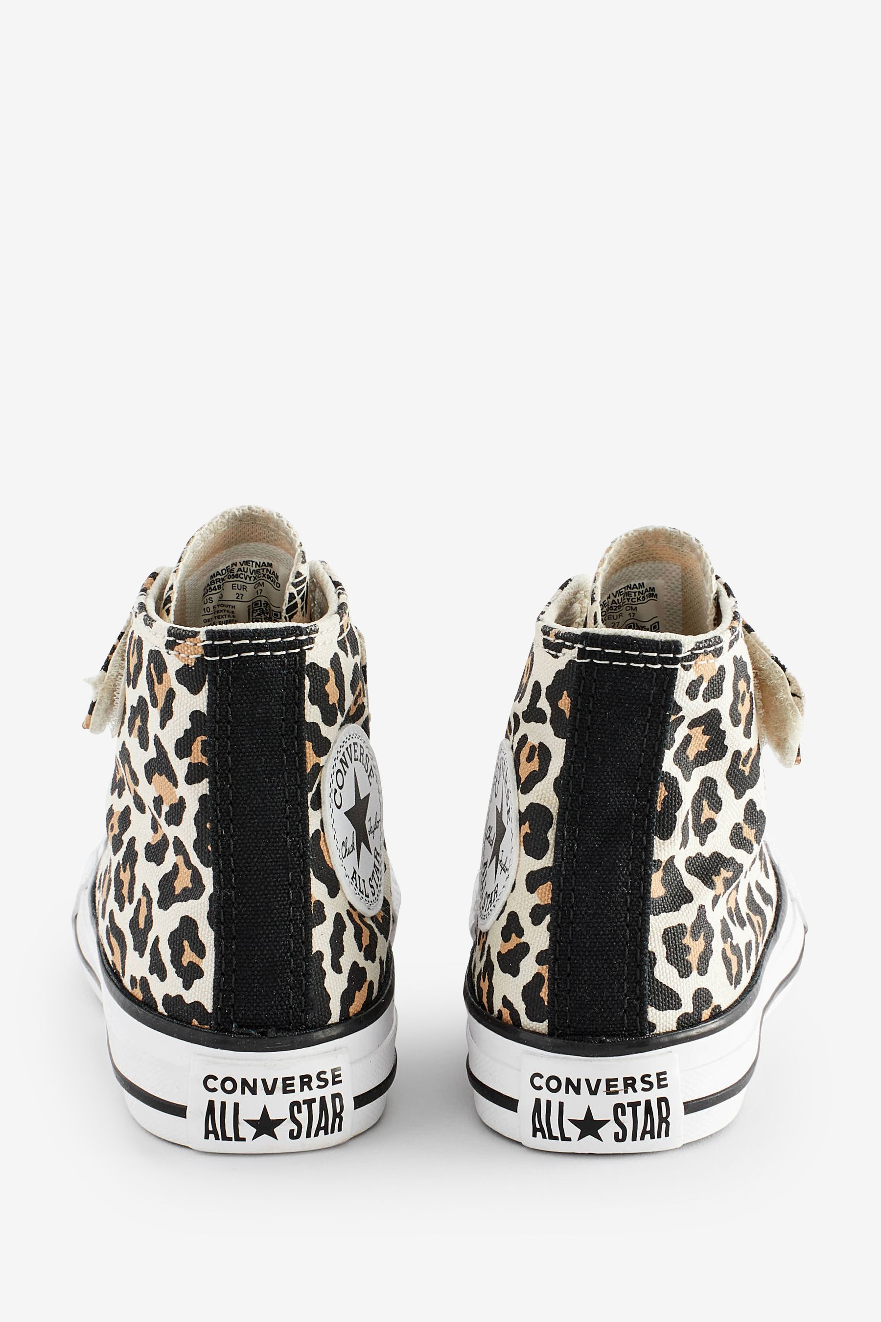 Converse Leopard Print Junior All Star 1V Easy On Trainers