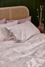 Pink Safari Reversible 100% Cotton Duvet Cover and Pillowcase Set - Image 4 of 7