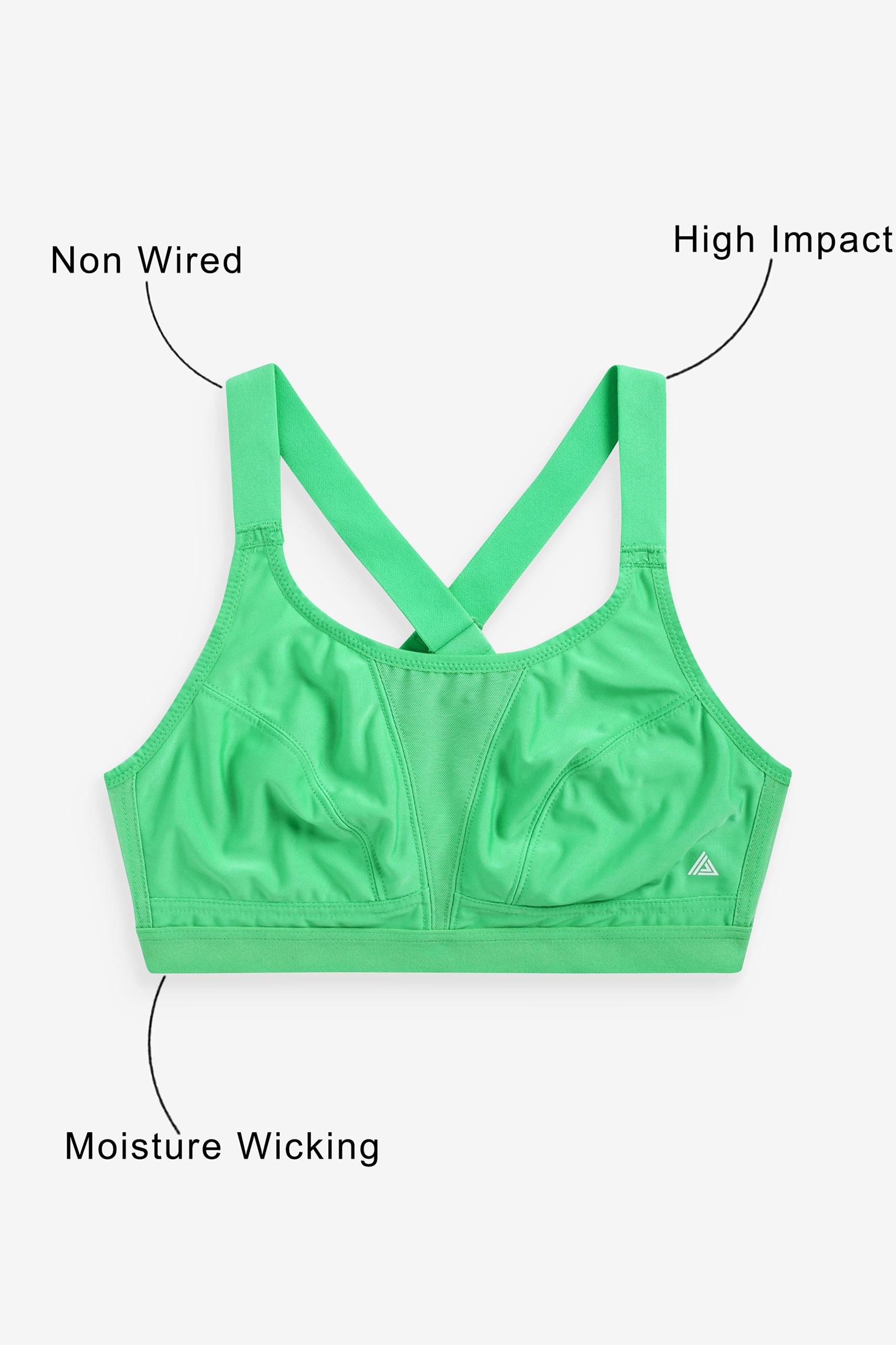High impact discount crop top
