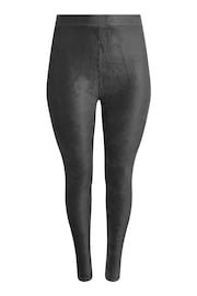 Yours Curve Grey Cord Leggings - Image 3 of 4