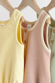 Minerals Baby Jersey Bloomer Romper 3 Pack (0mths-3yrs) - Image 3 of 7