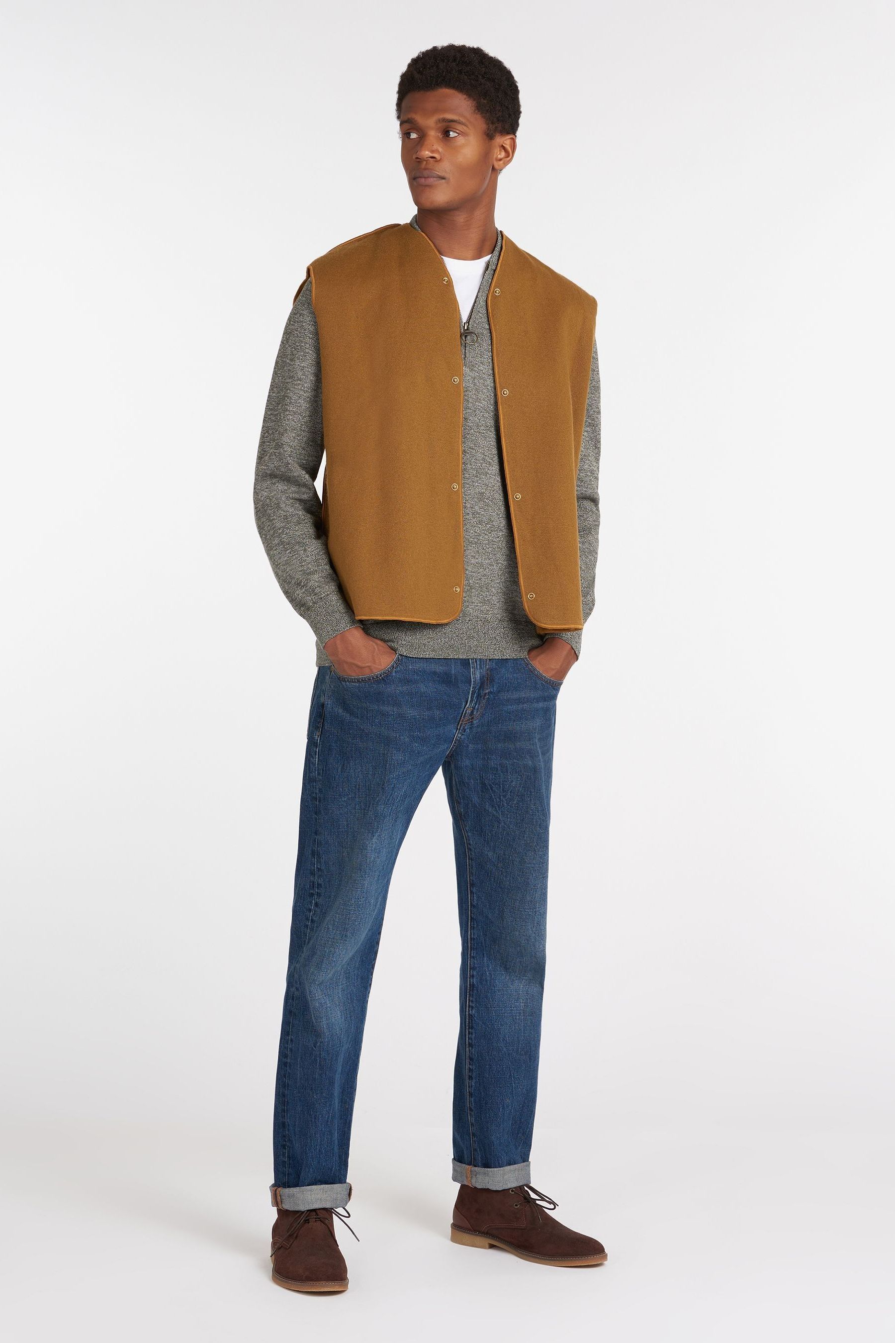 Barbour top jeans Brown