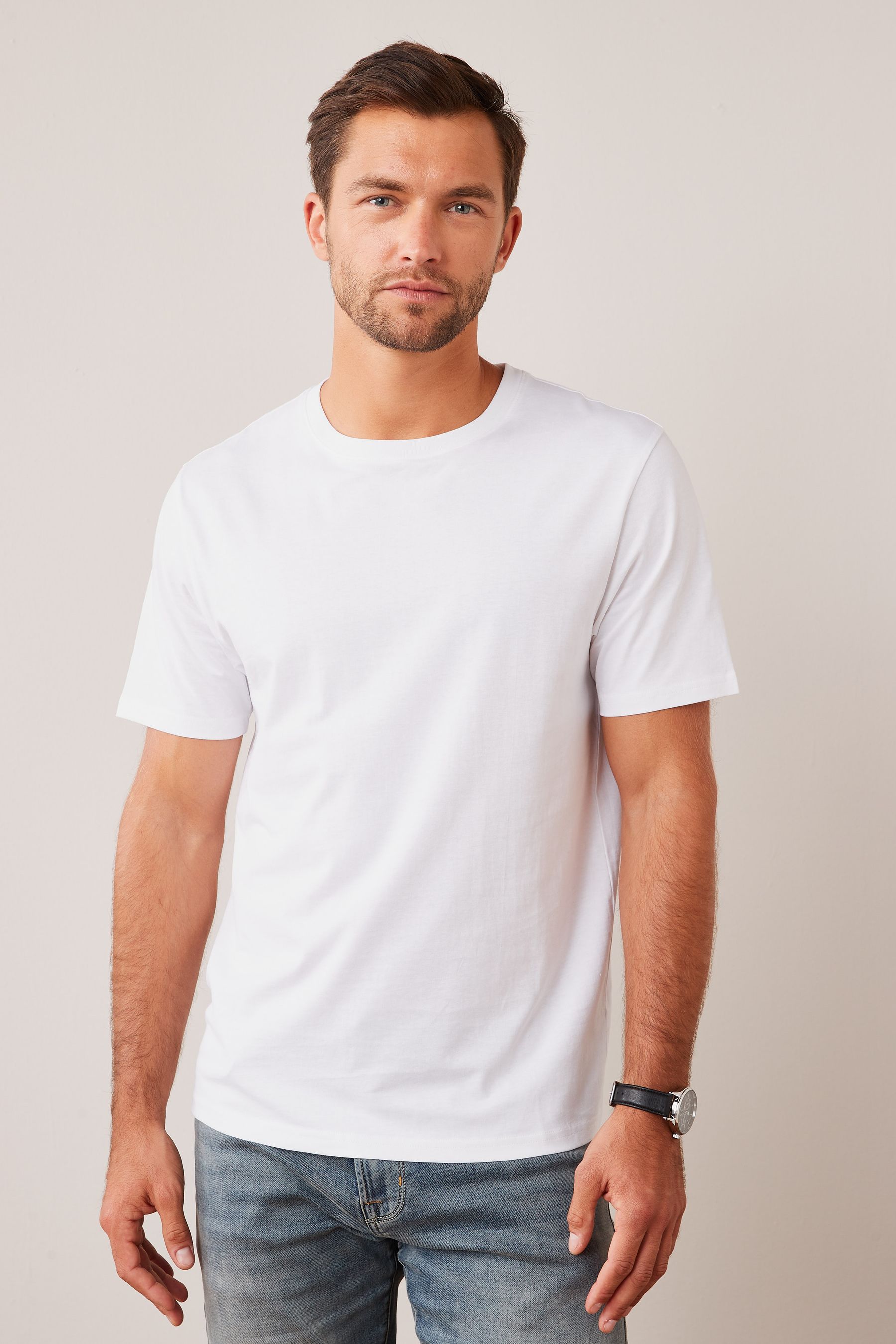 Best crew neck white t shirt shop