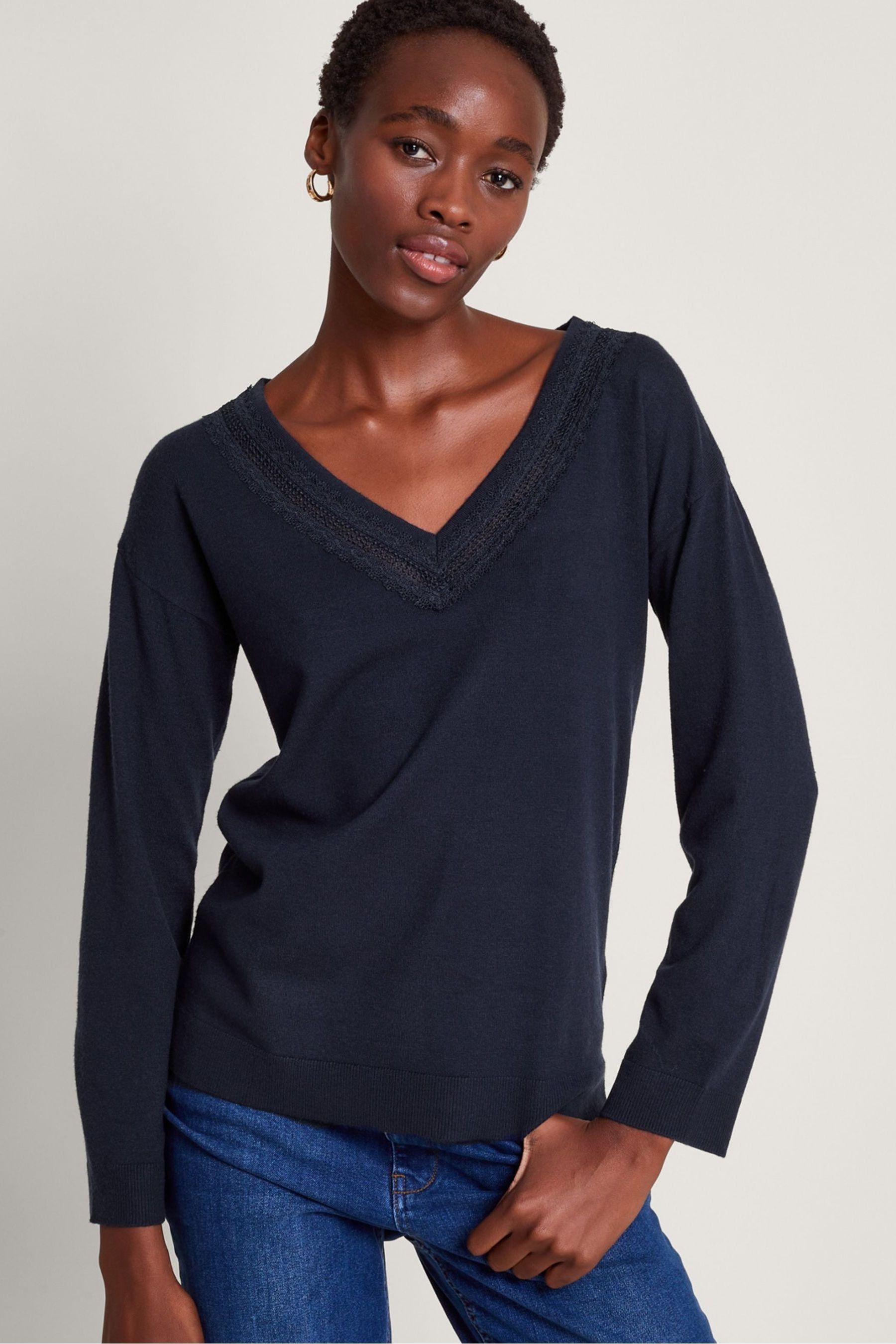 Monsoon blue jumper store