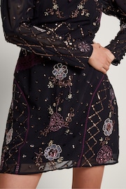 Monsoon Black Embellished Ariah Tunic Dress - Image 3 of 4