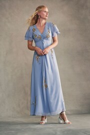 Monsoon Blue Kendra Embellished Maxi Dress - Image 1 of 6