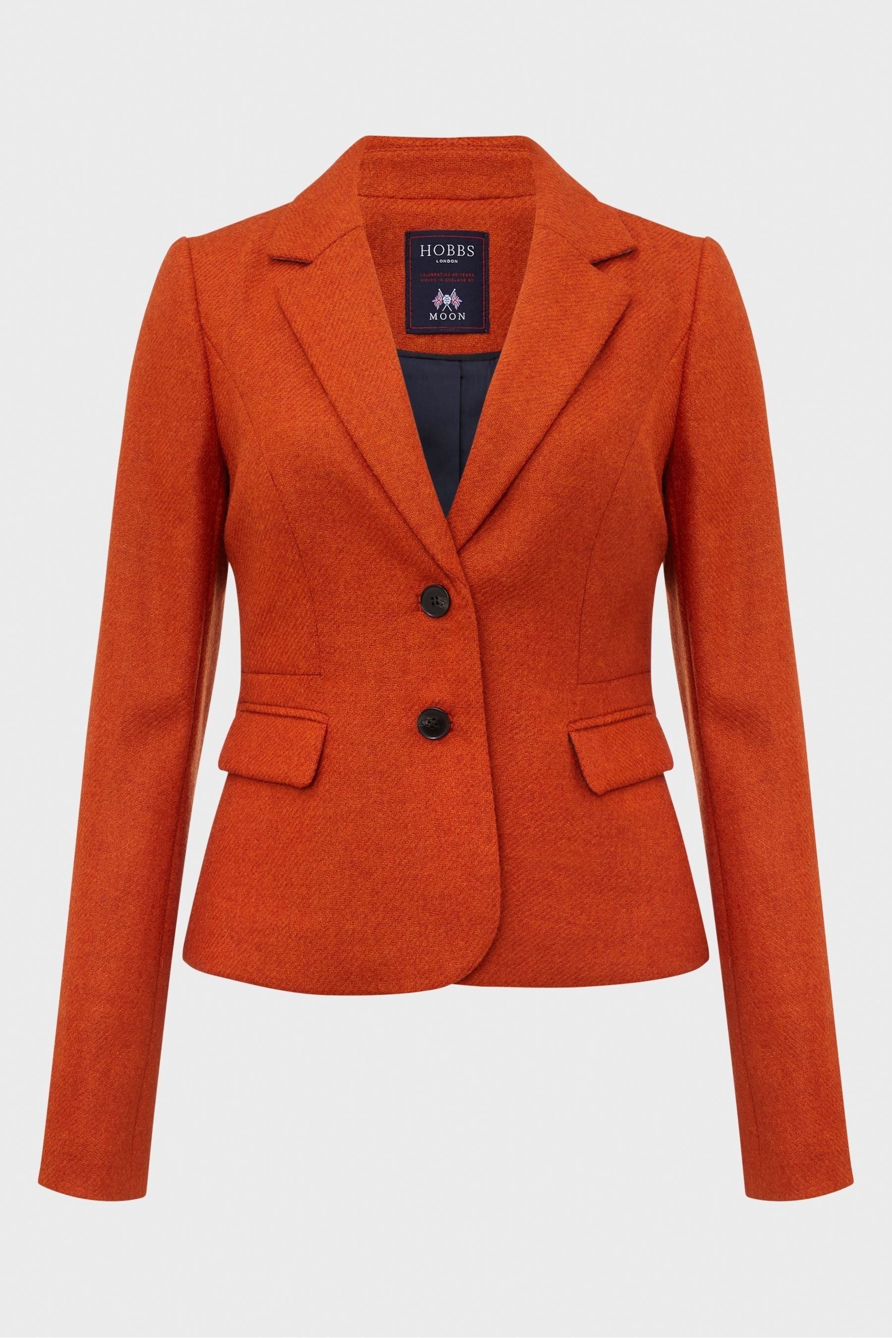 Buy Hobbs Orange Wool Hackness Jacket from Next Ireland