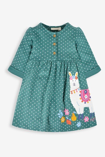 Jersey Dress With Gg Strawberry Patch