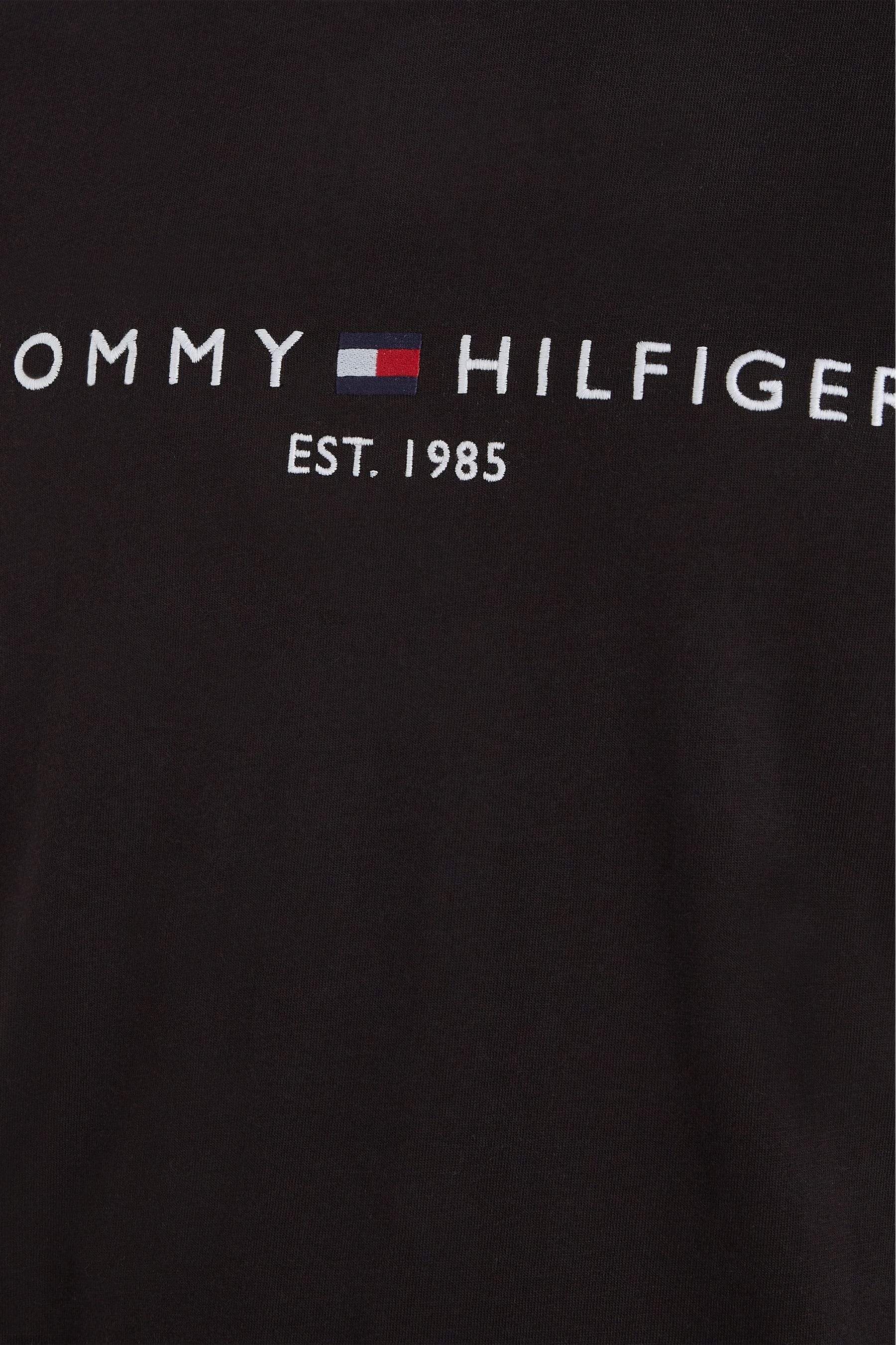 Tommy Hilfiger Logo T Shirt Black