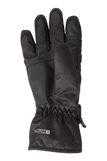 Mountain Warehouse Black Womens Glide Waterproof Ski Gloves