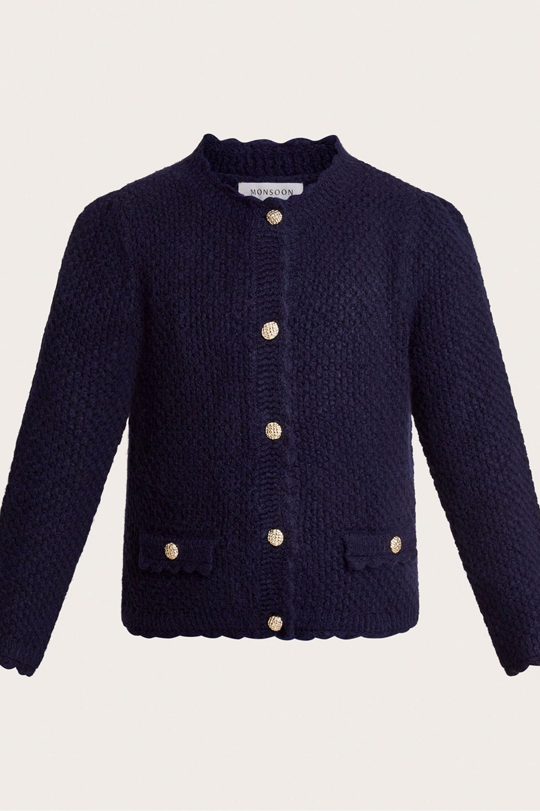 Buy Monsoon Blue Suki Stitch Cardigan from Next Oman
