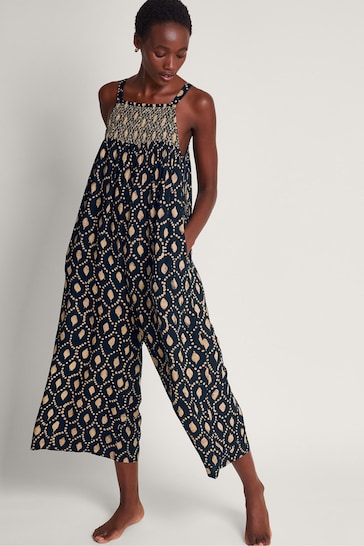 Monsoon Blue Rhea Batik Dye Jumpsuit