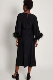 Monsoon Black Feather Pip Maxi Dress - Image 2 of 5