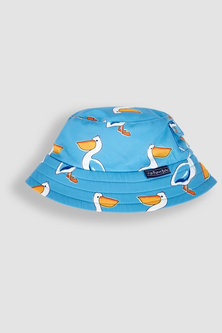 JoJo Maman Bébé Blue Pelican UPF 50 Bucket Hat - Image 1 of 3