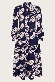 Monsoon Blue Nula Print Tier Dress - Image 5 of 5