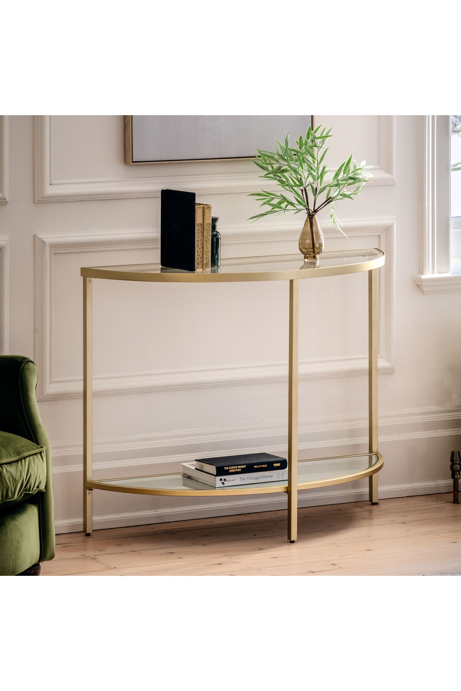 Pewter clearance console table