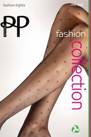 Pretty Polly 2 Pack Black Fishnet Tights & Sparkle Spot Tights - Image 6 of 8