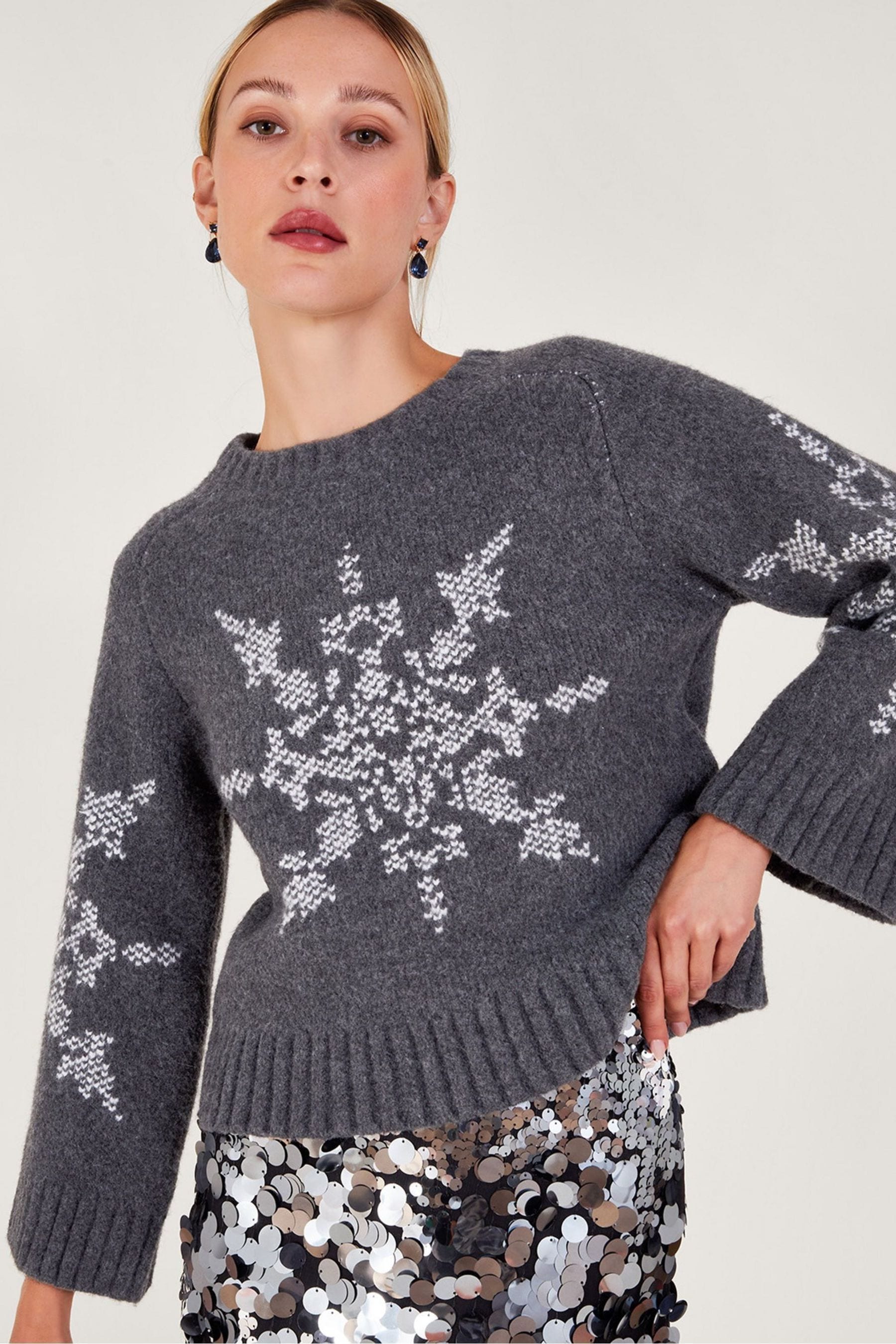 Next snowflake jumper sale