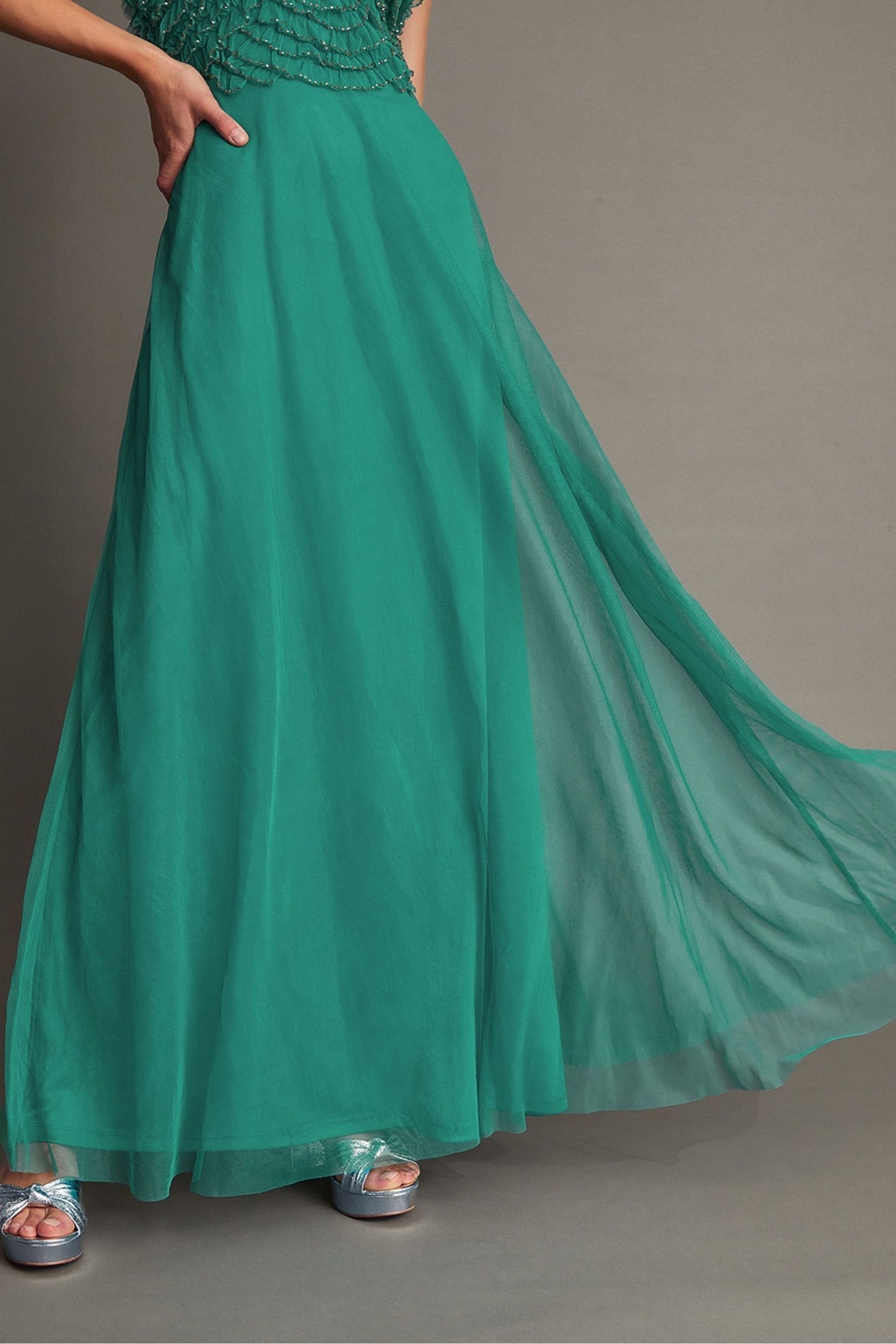 Monsoon green maxi dress hot sale