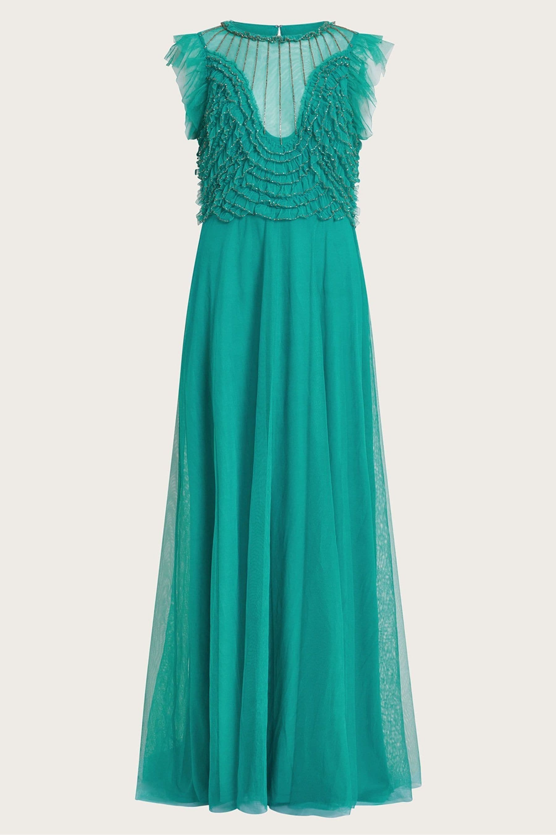 Monsoon green maxi dress deals