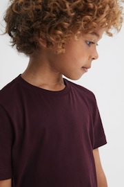 Reiss Bordeaux Bless 9-14 yrs Crew Neck T-Shirt - Image 4 of 6