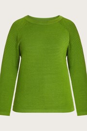 Monsoon Green Ola Ottoman Rib Jumper - Image 5 of 5