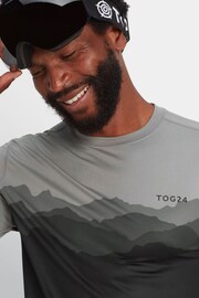 Tog 24 Charcoal Grey Snowdon Thermal Zip Neck Saga T-Shirt - Image 6 of 8