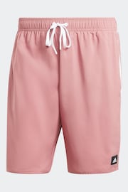 adidas Red Adicolor Essentials Solid Swim Shorts - Image 6 of 6