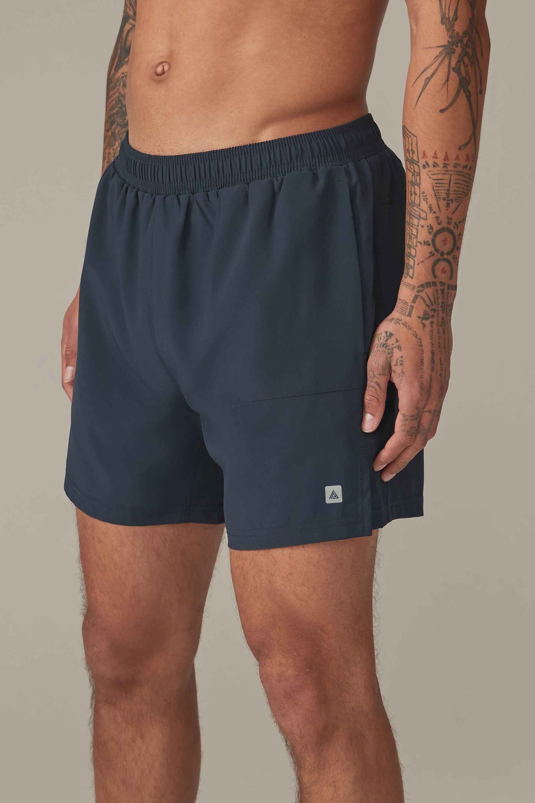 Mens navy sports shorts on sale
