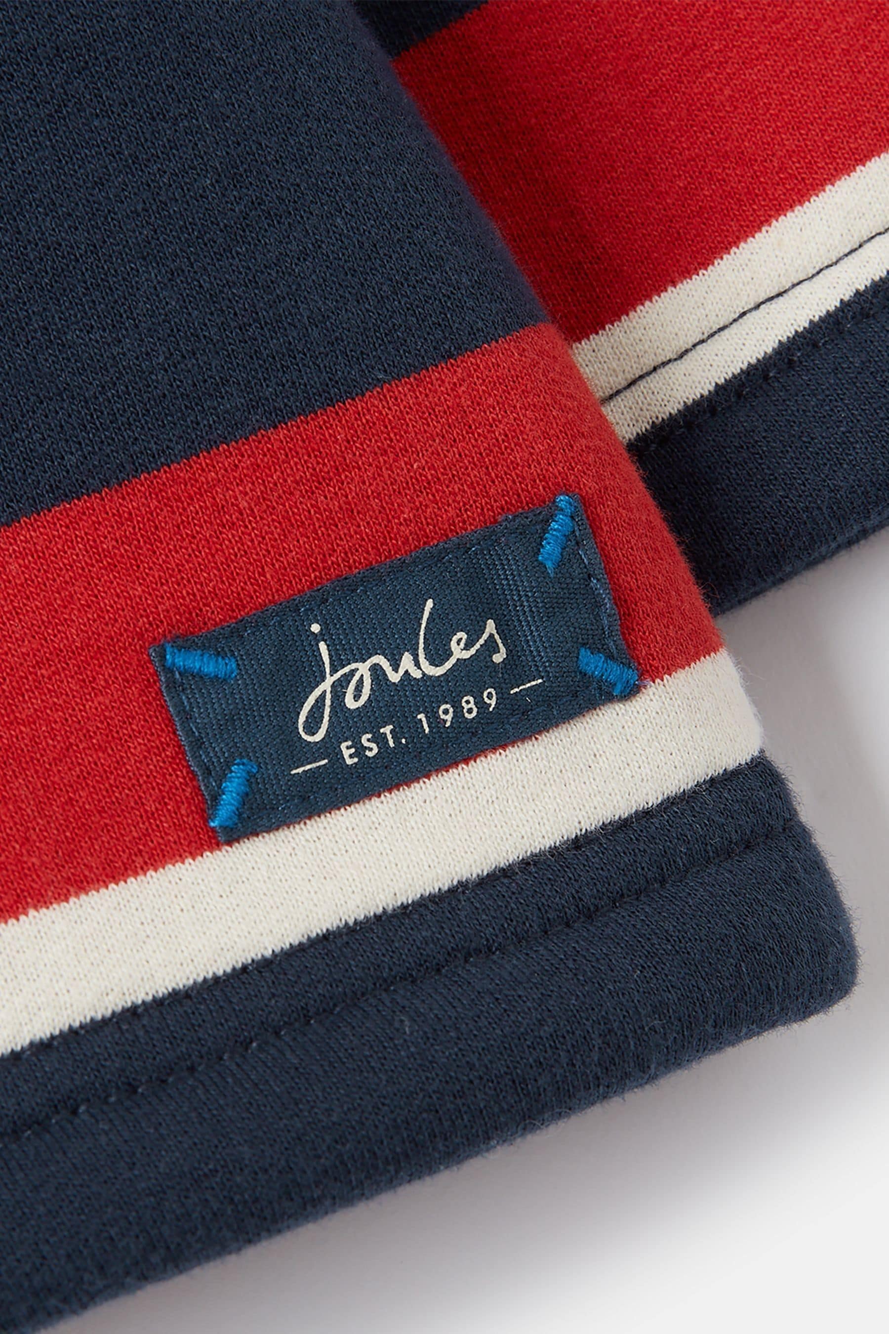 Buy Joules Boys Winter Dale Red Navy Quarter Zip Sweatshirt with Fleece Lining from the Next UK online shop
