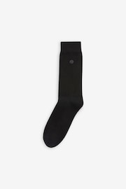 Black 5 Pack Cushioned Sole Comfort Socks - Image 3 of 4