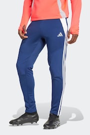 adidas Blue Tiro24 Joggers - Image 1 of 6