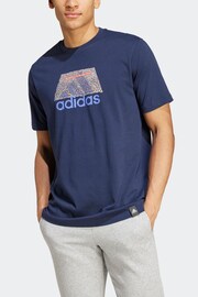 adidas Blue Codes Graphic T-Shirt - Image 4 of 7